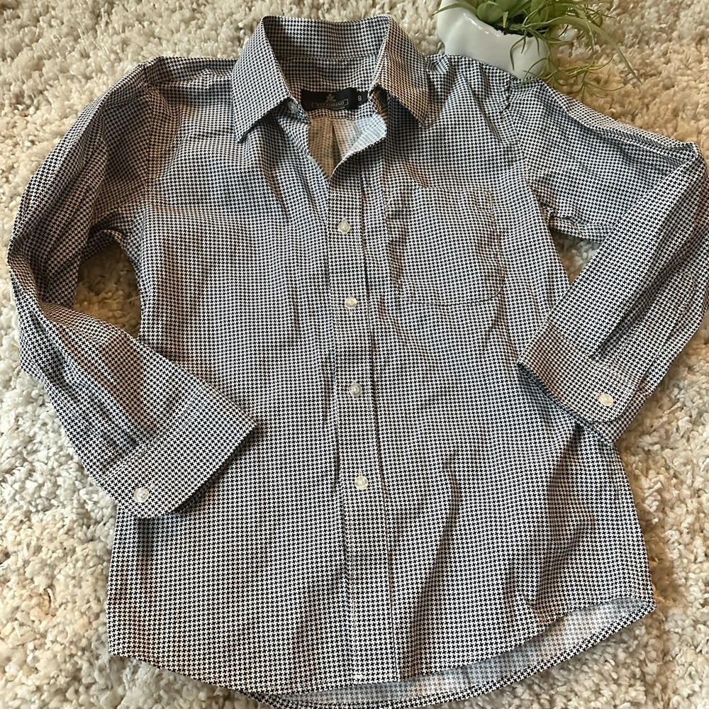 Toddler boy Vittorino black and white professional dress up long sleeve …